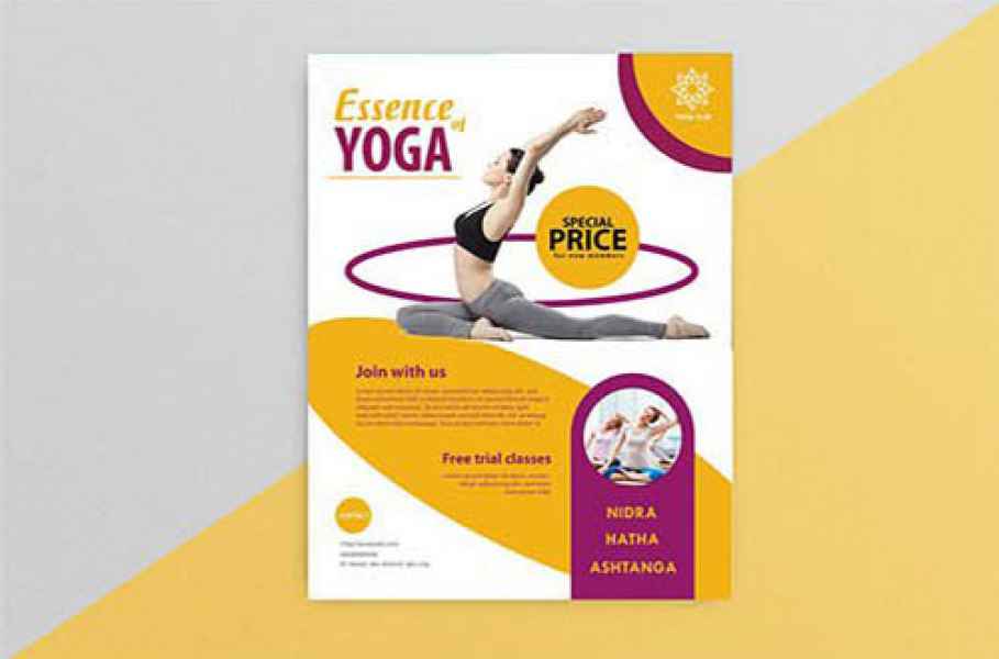 esempio di flyer yoga