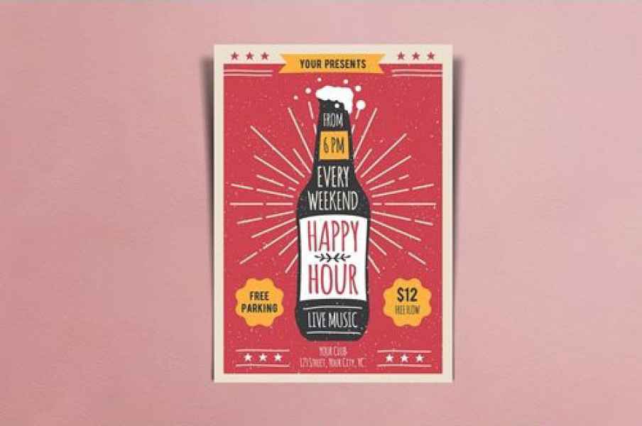 esempio di flyer bevanda