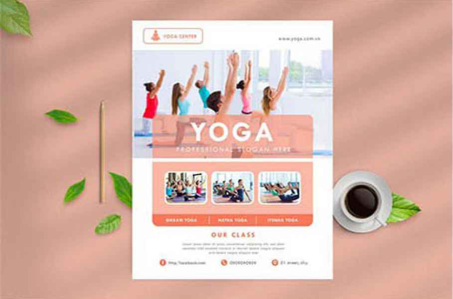 esempio di flyer yoga