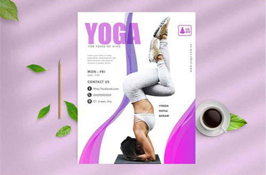esempio di flyer yoga