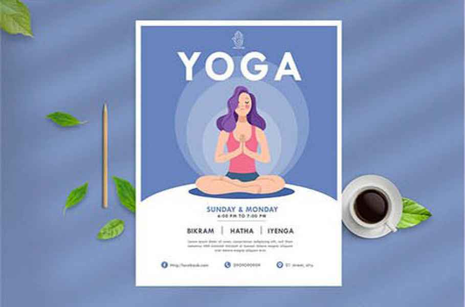 esempio di flyer yoga