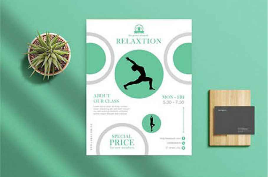 esempio di flyer relax
