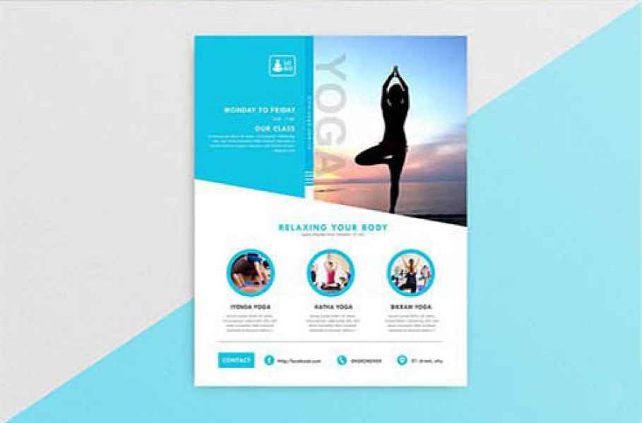 esempio di flyer yoga