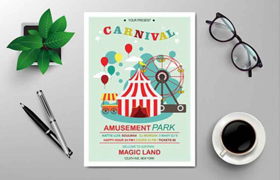 esempio di flyer carnevale