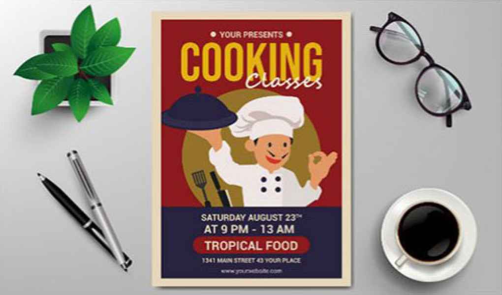 esempio di flyer cucina