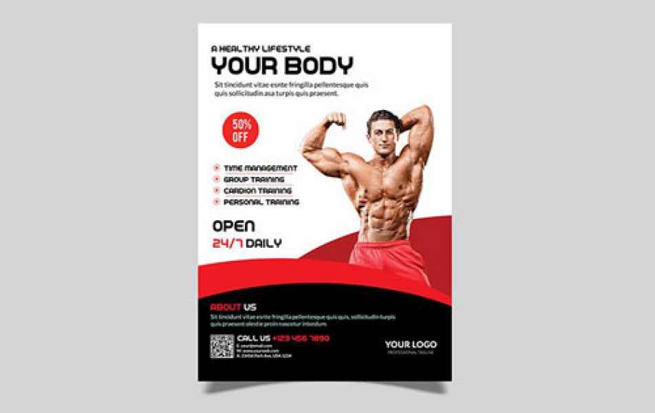 esempio di flyer palestra