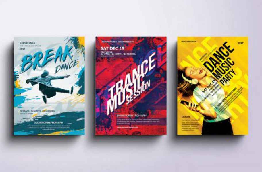 esempio di flyer musica