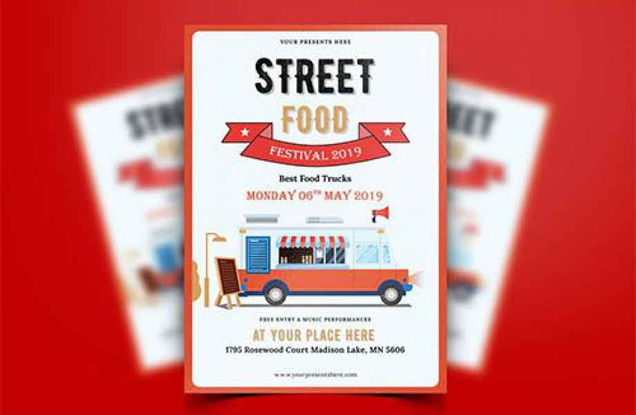 esempio di flyer street food