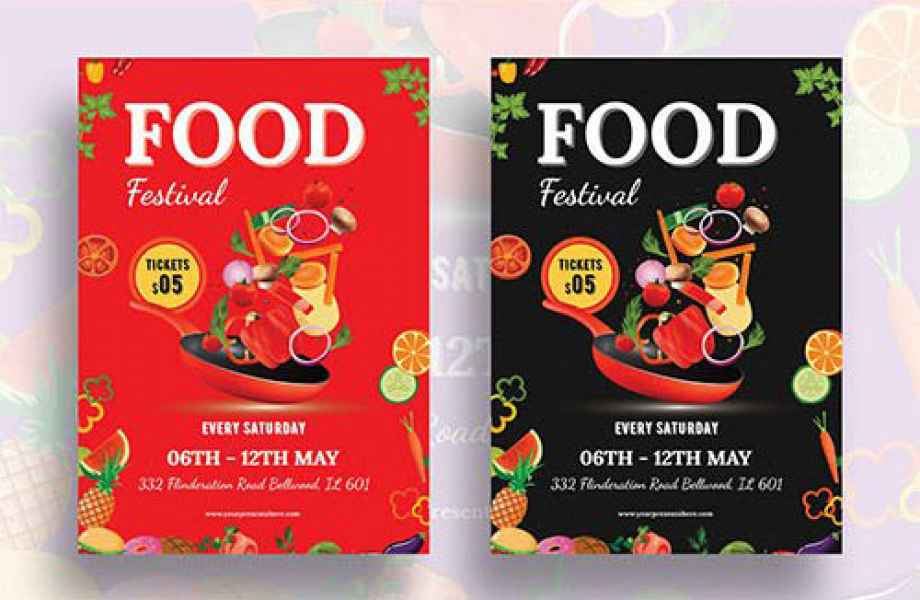 esempio di flyer food