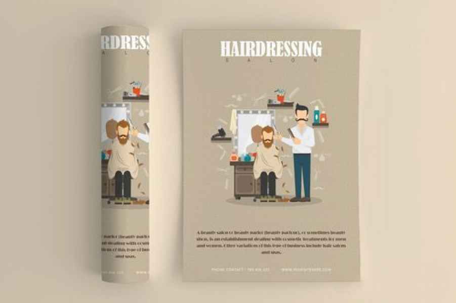 esempio di flyer parrucchiere