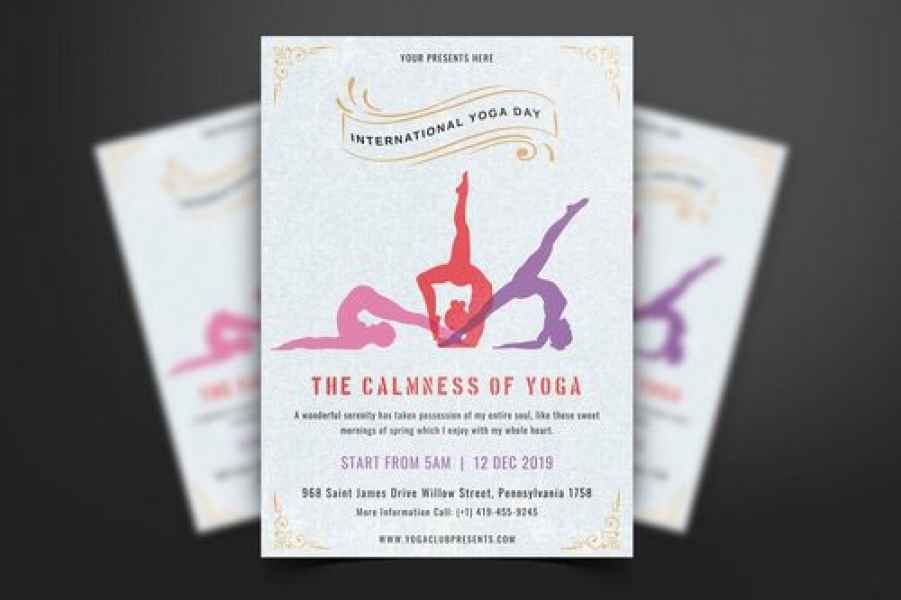 esempio di flyer yoga