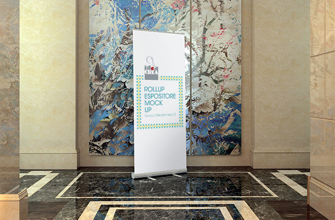 rollup espositore avvolgibile